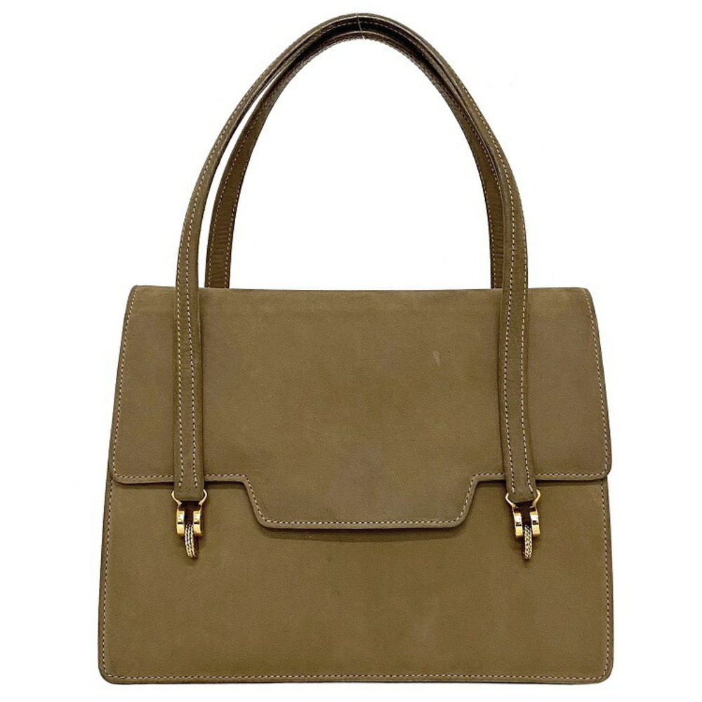 Gucci Handbag Beige Gold Hysteria Suede Flap Bag Clutch